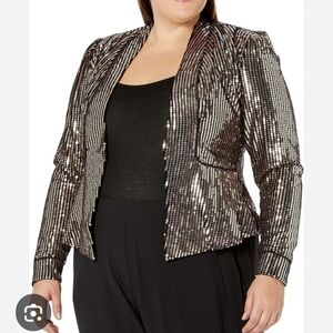 City Chic sequin blazer jacket plus size 22
